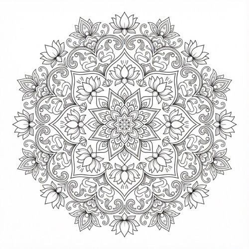 Mandala Coloring Page