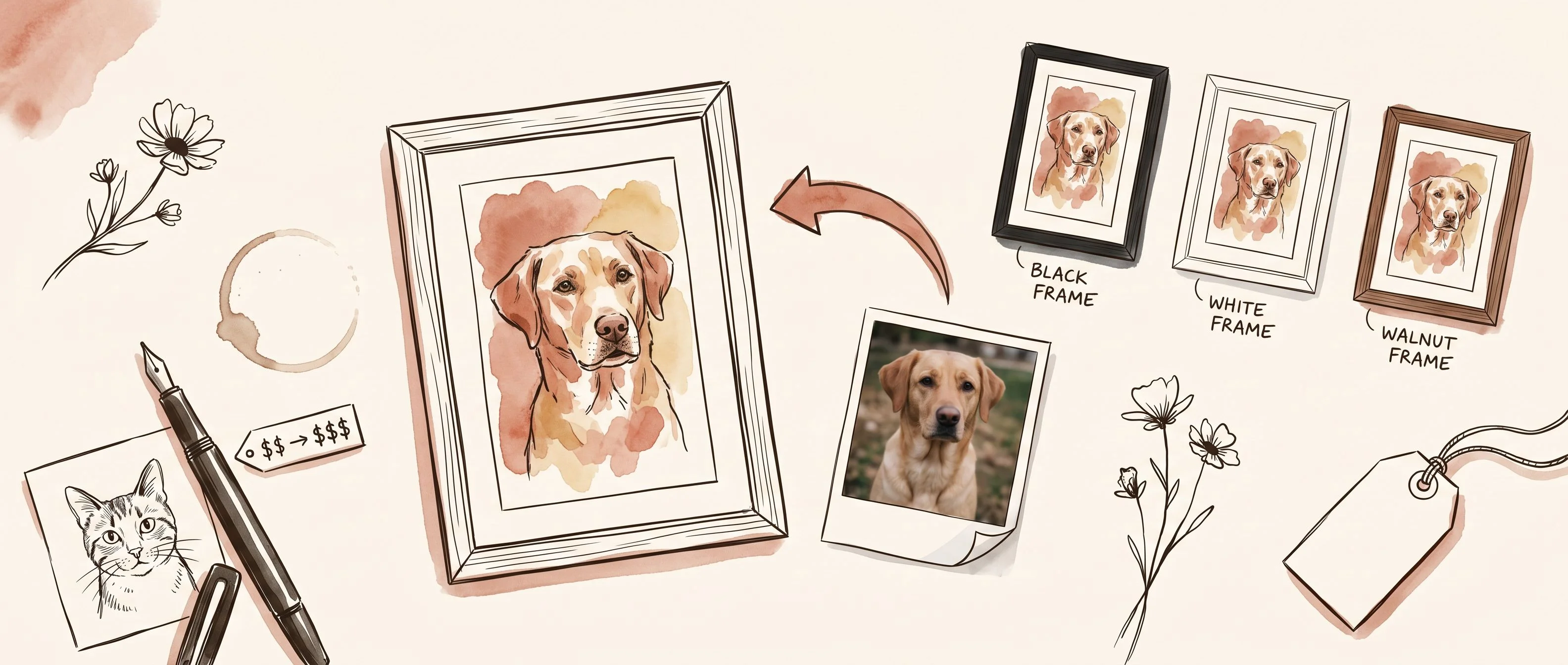 The Custom Pet Portrait Listing Doing the Work of an Entire Etsy Shop